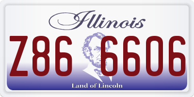 IL license plate Z866606