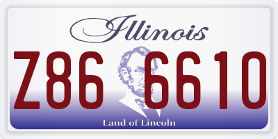 IL license plate Z866610