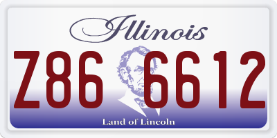 IL license plate Z866612