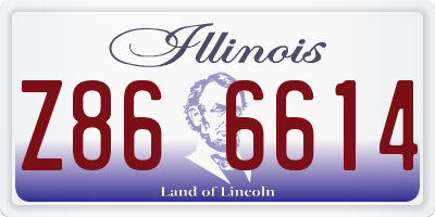 IL license plate Z866614