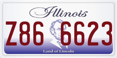 IL license plate Z866623