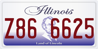 IL license plate Z866625