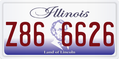 IL license plate Z866626