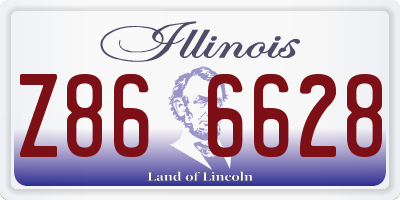 IL license plate Z866628