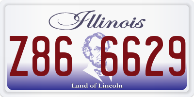 IL license plate Z866629
