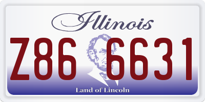 IL license plate Z866631