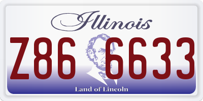 IL license plate Z866633