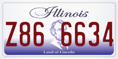 IL license plate Z866634