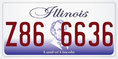 IL license plate Z866636
