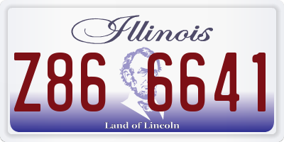 IL license plate Z866641