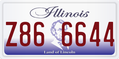 IL license plate Z866644