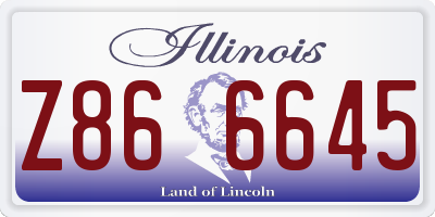 IL license plate Z866645