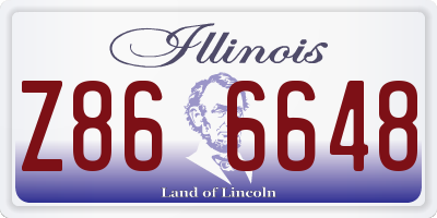 IL license plate Z866648