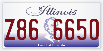 IL license plate Z866650