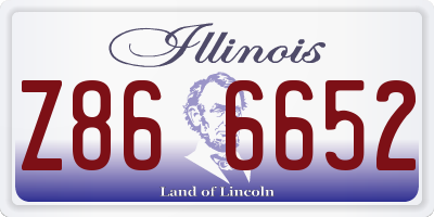 IL license plate Z866652