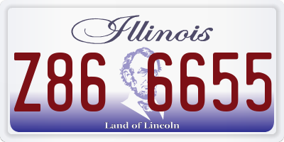 IL license plate Z866655