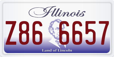 IL license plate Z866657