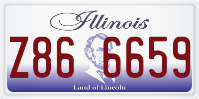 IL license plate Z866659