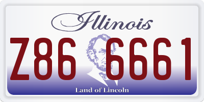 IL license plate Z866661