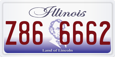 IL license plate Z866662