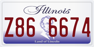 IL license plate Z866674