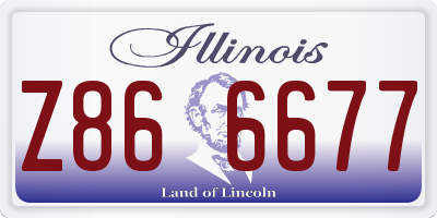 IL license plate Z866677