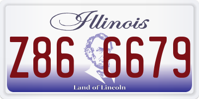 IL license plate Z866679