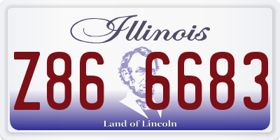 IL license plate Z866683