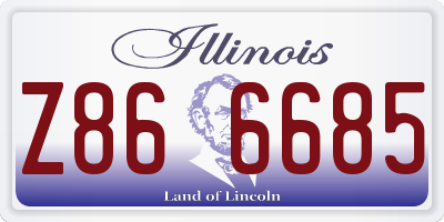 IL license plate Z866685