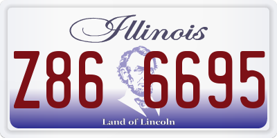 IL license plate Z866695