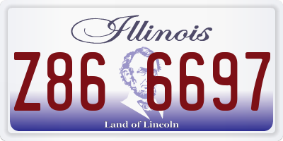 IL license plate Z866697