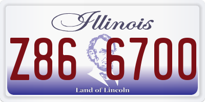 IL license plate Z866700