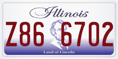 IL license plate Z866702