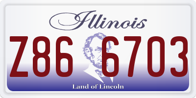 IL license plate Z866703