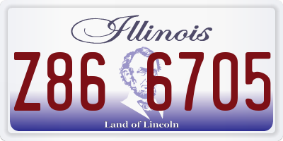 IL license plate Z866705