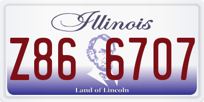 IL license plate Z866707