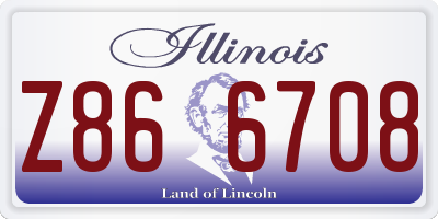 IL license plate Z866708