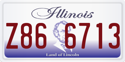 IL license plate Z866713