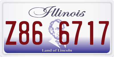 IL license plate Z866717