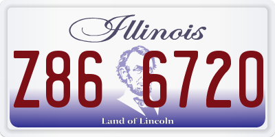 IL license plate Z866720