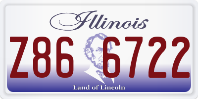 IL license plate Z866722