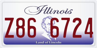 IL license plate Z866724