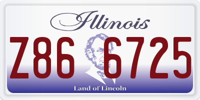 IL license plate Z866725
