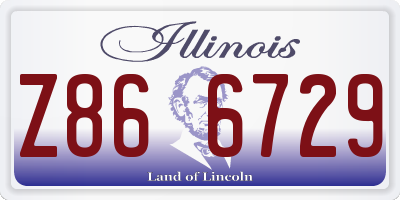 IL license plate Z866729