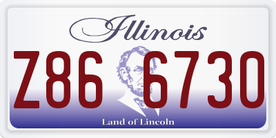 IL license plate Z866730