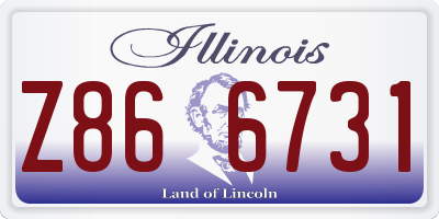 IL license plate Z866731