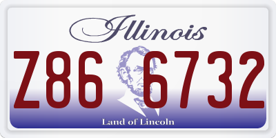 IL license plate Z866732
