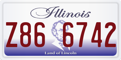 IL license plate Z866742