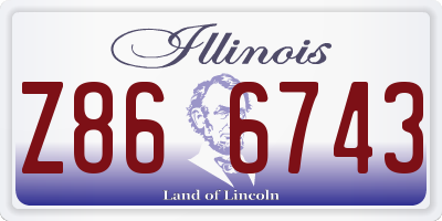 IL license plate Z866743