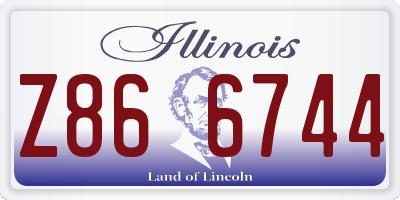 IL license plate Z866744